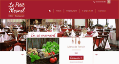 Desktop Screenshot of lepetitmesnil.be